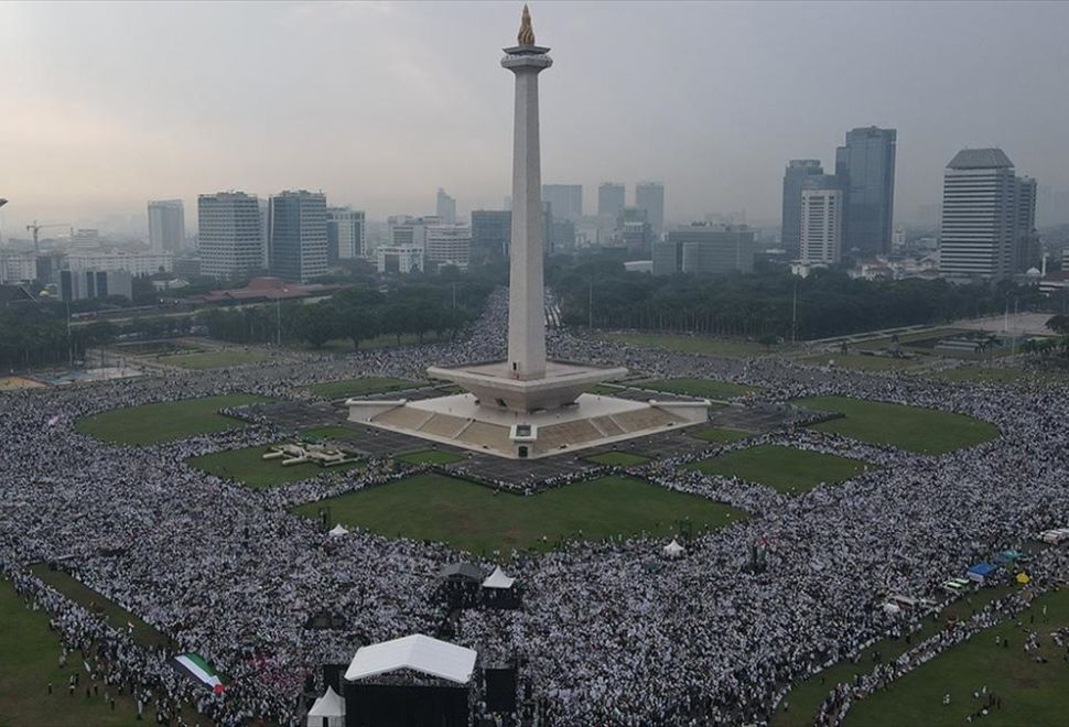 Endonezya'da Filistin'e Destek Gösterisi Düzenlendi