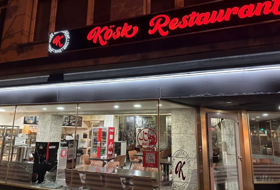 Köşk Restaurant’ın Dört Yıl Arayla İkinci Defa Yine Camlarını Kırdılar
