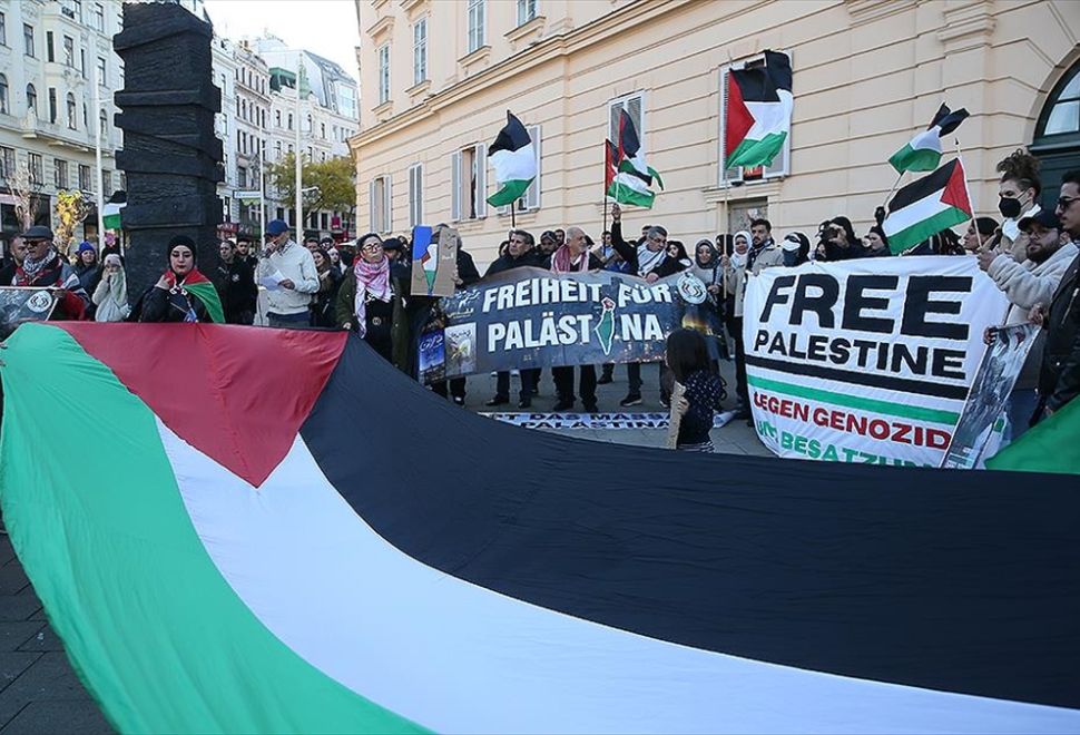 Avusturya Polisi, Filistin'e Destek Gösterisini Bir Kez Daha Yasakladı