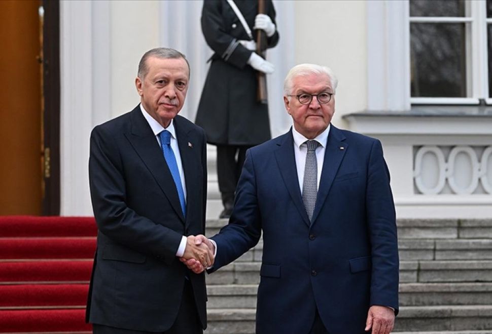 Cumhurbaşkanı Erdoğan, Almanya Cumhurbaşkanı Steinmeier ile Görüştü
