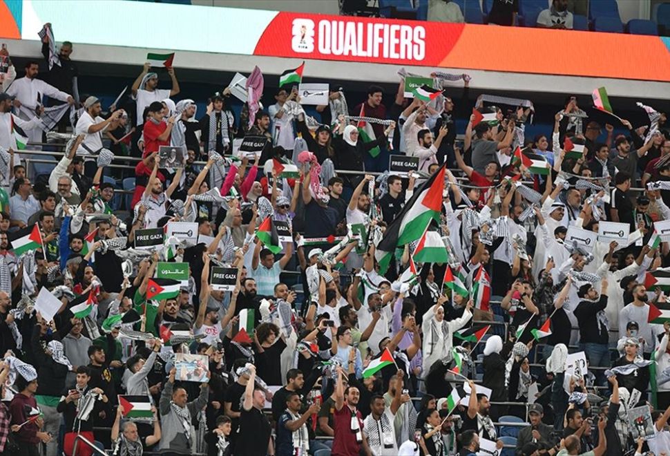 Filistin-Avustralya Maçına, Destek Mesajları Damga Vurdu