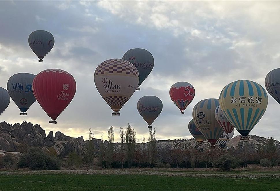 Kapadokya'da Balon Turu 12 Gün Aradan Sonra Yapılabildi