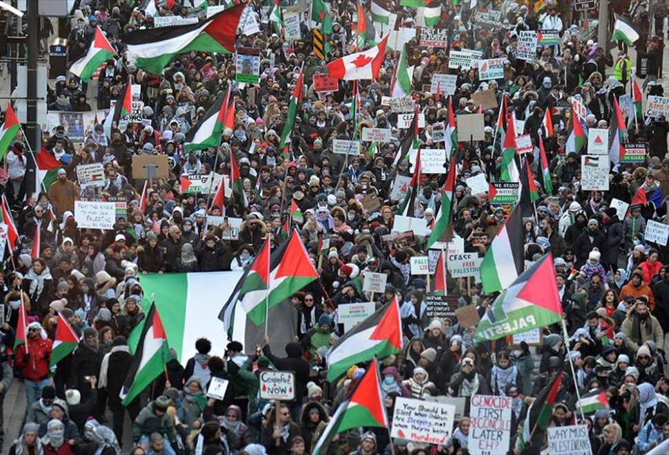 Kanada'da Filistin'e Destek Gösterisi Düzenlendi