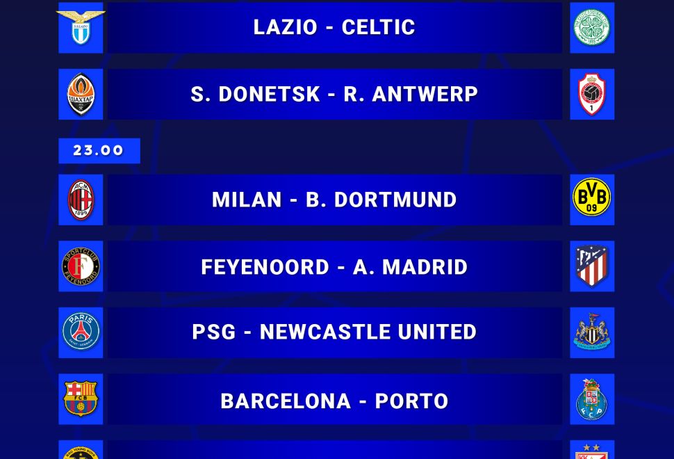 UEFA Şampiyonlar Ligi'nde 5. Hafta Heyecanı Başlıyor