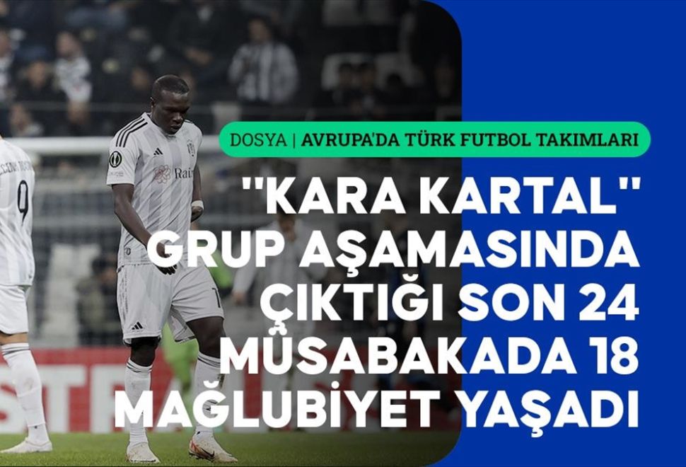 Beşiktaş, Avrupa'da son 4 grup mücadelesinde üst tura yükselemedi