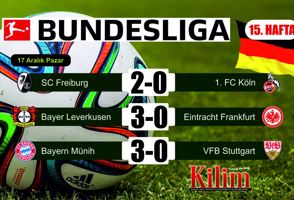 Bundesliga'da 15. Hafta Tamamlandı 