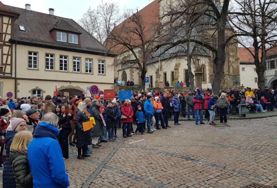 Aşırı Sağ Bad Wimpfen'de Protesto Edildi