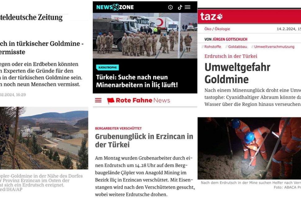 Erzincan - İliç’deki Kaza Alman Basınında Geniş Yer Aldı