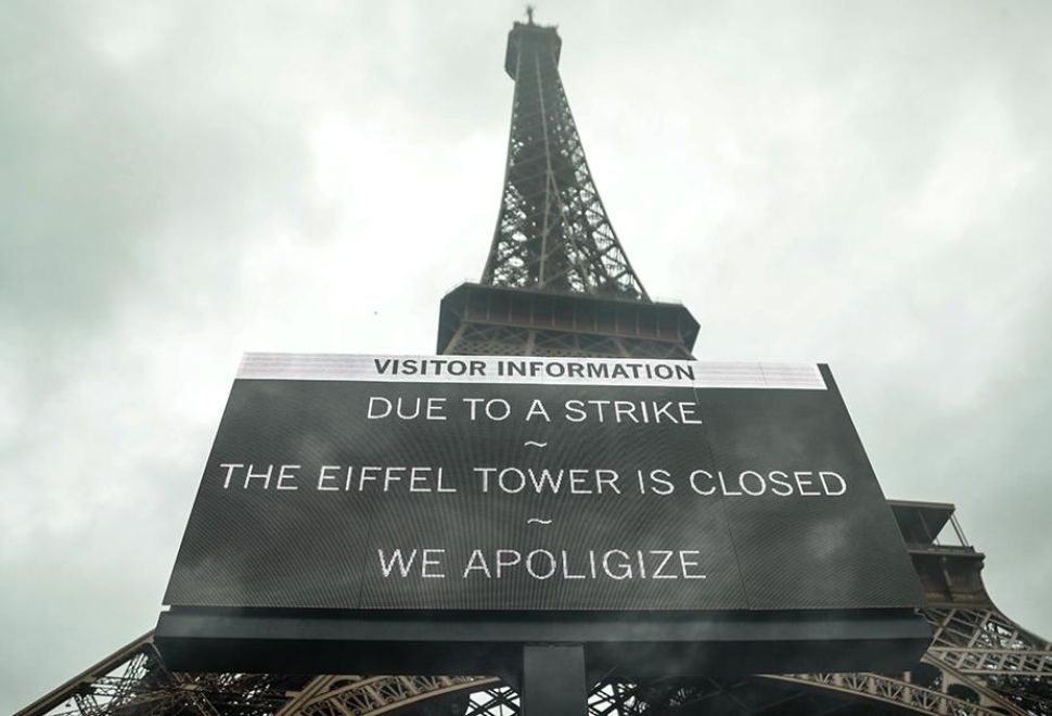 Eyfel Kulesi Grev Nedeniyle Ziyarete Kapatıldı