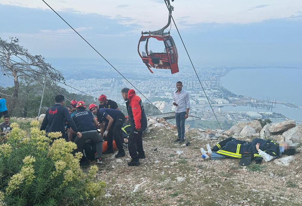 Antalya'da Teleferik Kazasında 1 Kişi Öldü, 7 Kişi Yaralandı