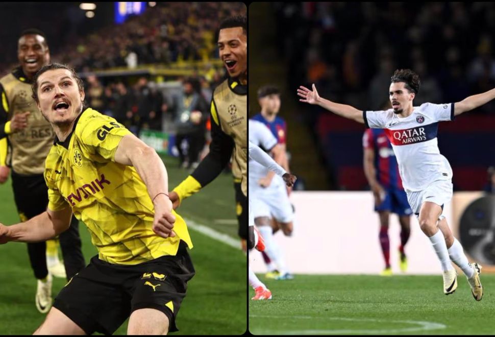 PSG ve Borussia Dortmund, UEFA Şampiyonlar Ligi'nde Yarı Finale Yükseldi