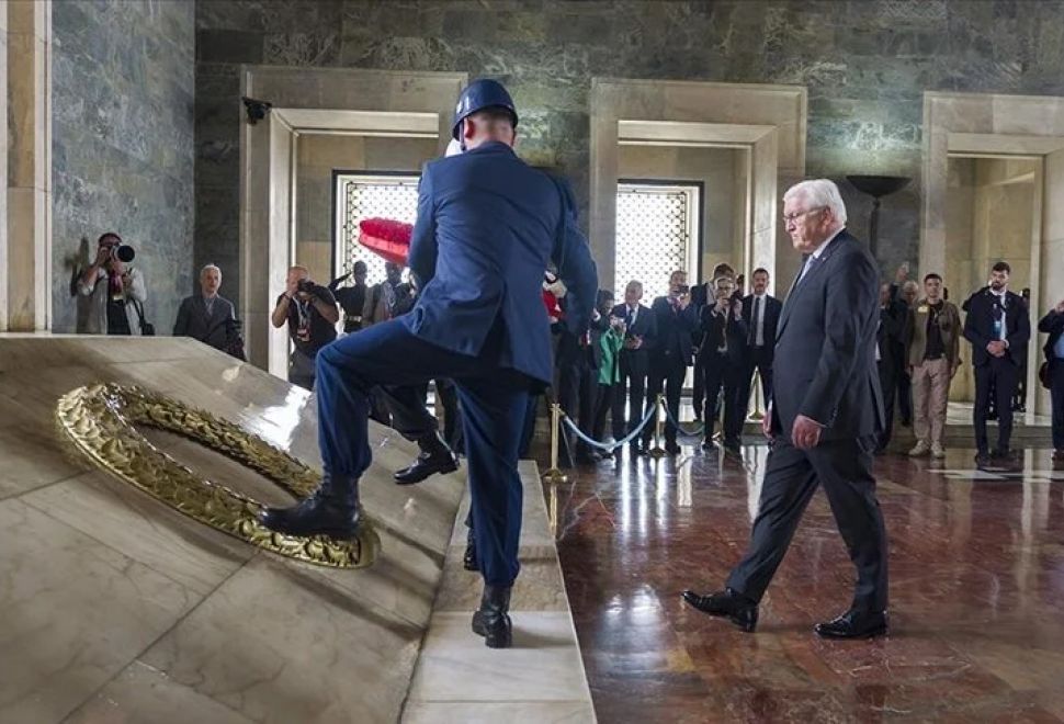 Almanya Cumhurbaşkanı Steinmeier, Anıtkabir'i Ziyaret Etti