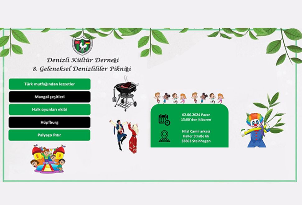 Denizli Kültür Derneği Pikniğe Davet Ediyor