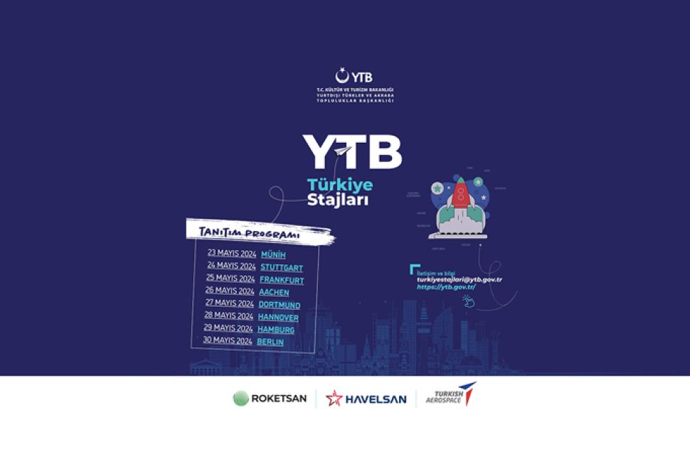 YTB Türkiye Stajları Tanıtım Programları Başlıyor