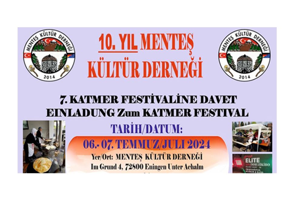 Menteş Kültür Derneği 7. Katmer Festivali'ni Düzenliyor
