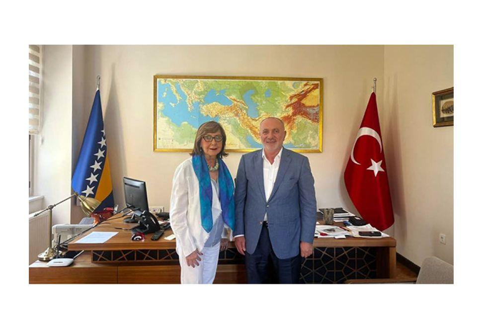 Hasan Topaloğlu, Bosna-Hersek Ankara Büyükelçisi Mirsada Čavuşević'i Ziyaret Etti
