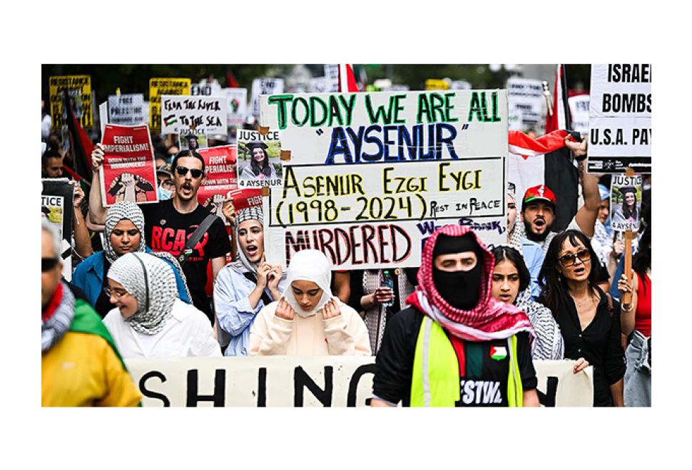 Washington'da İsrail Karşıtı Protesto Düzenlendi