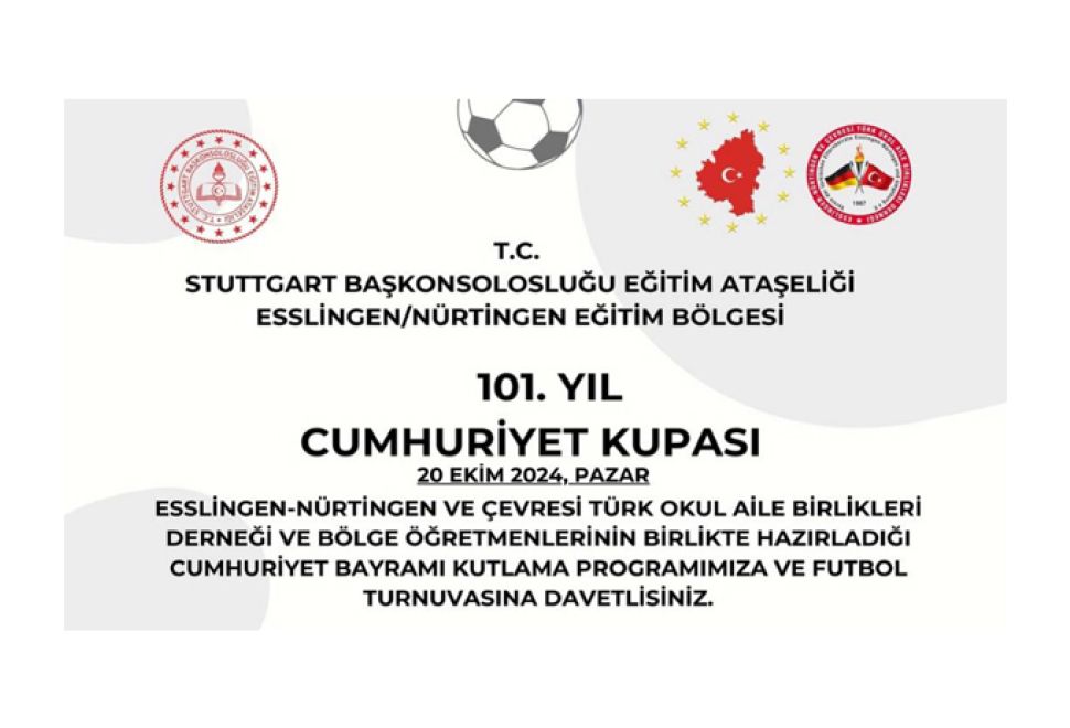 Esslingen Nürtingen Türk Okul Aile Birliği Derneğinden 101. yıl coşkusu