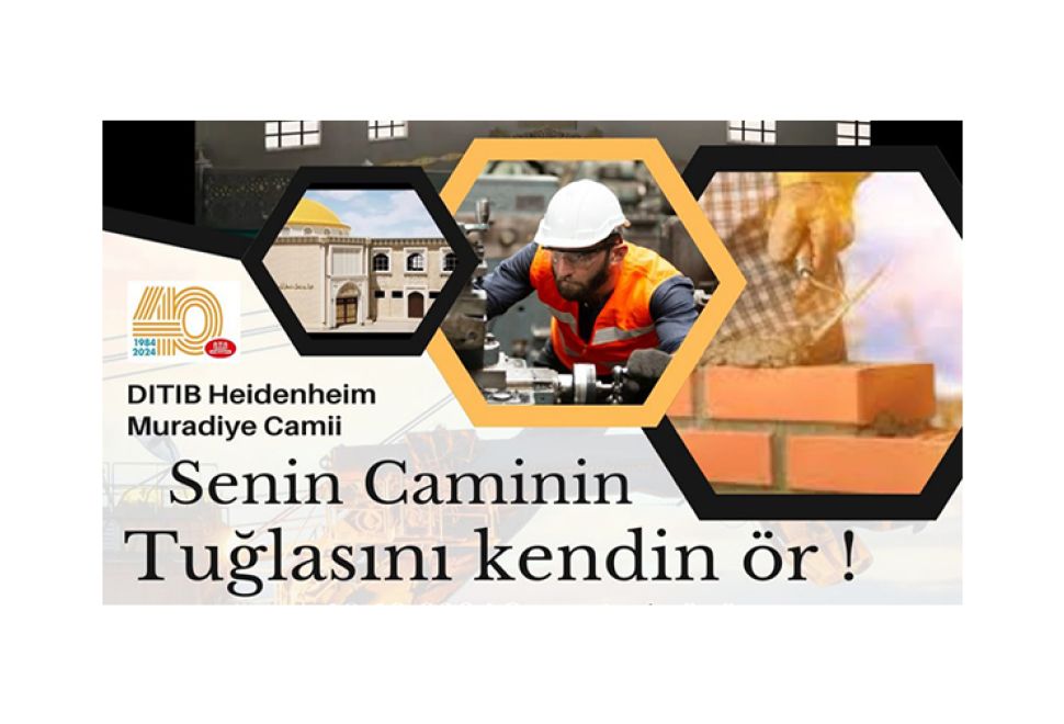 Muradiye Camii'nde Tuğla Örme Kampanyası