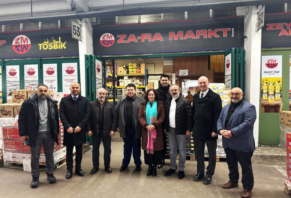 Başkonsolos Cebeci, Ticaret Ataşeleri ve MÜSİAD’dan Toptancı Hali Ziyareti