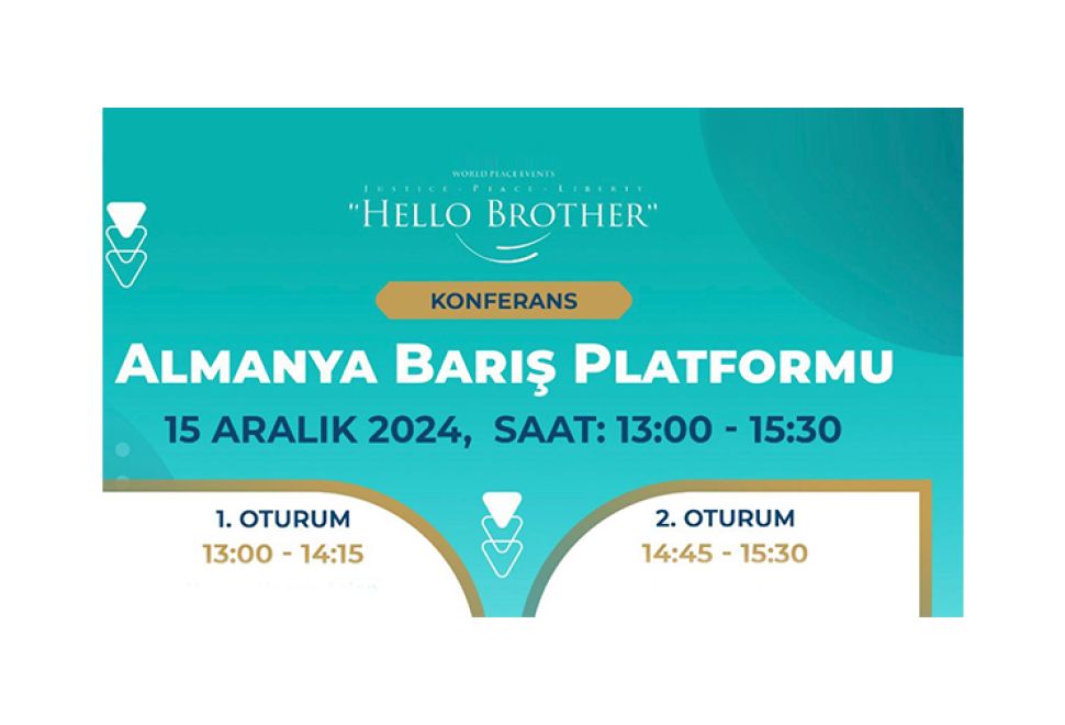 Almanya Barış Platformu Konferansı Karlsruhe’de Yapılacak
