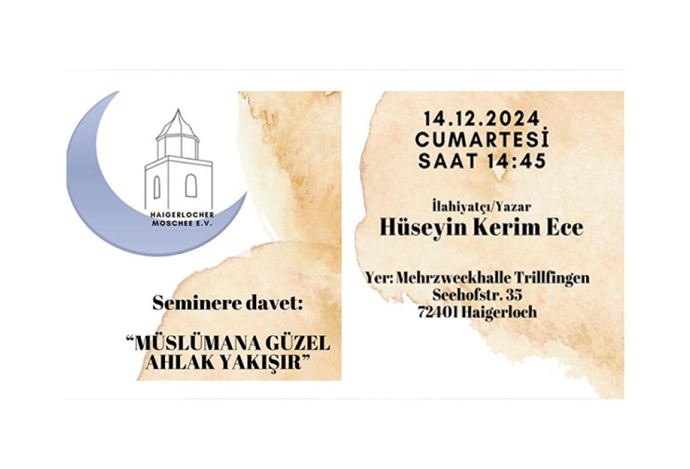 Haigerloch’ta ‘Müslümana Güzel Ahlak Yakışır’ Semineri Düzenleniyor