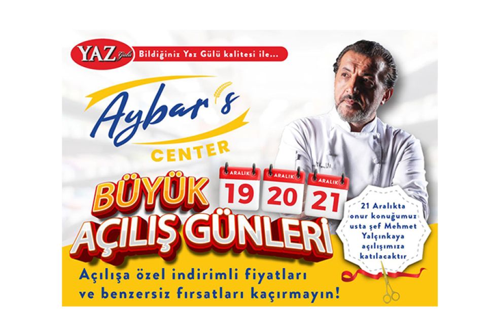 Aybar's Center Büyük Açılış Günleri Başlıyor