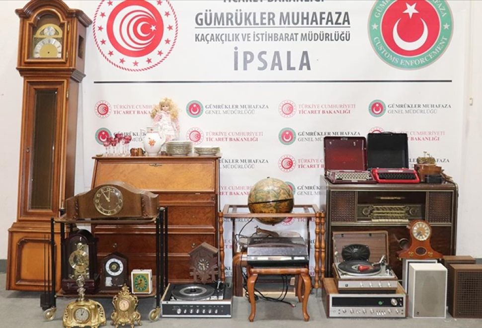 İpsala Sınır Kapısı'nda Kaçak Antika Yakalandı