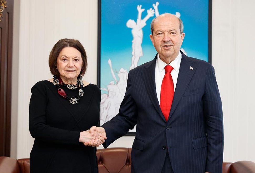 KKTC Cumhurbaşkanı Tatar, BM Yetkilisi DiCarlo ile Görüştü