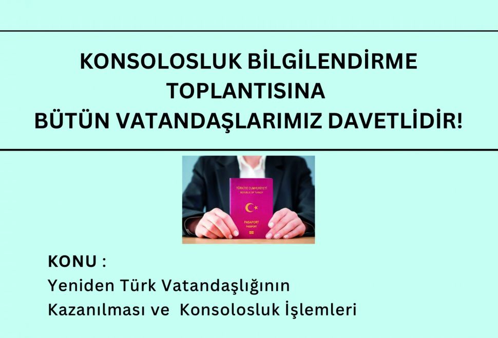 Ludwigsburg’da Konsolosluk Bilgilendirme Toplantısı Düzenleniyor
