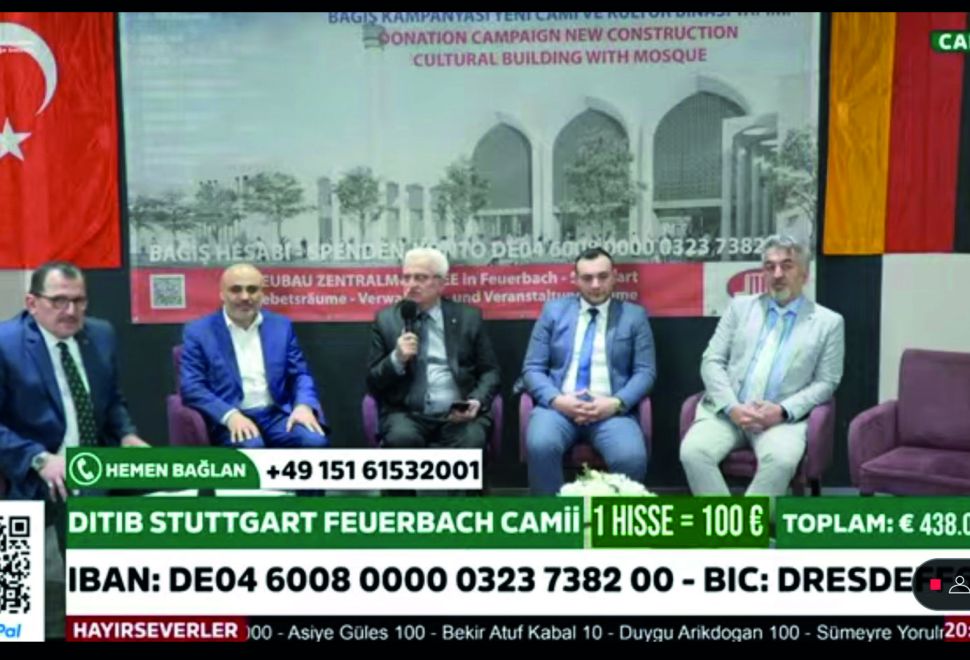 Stuttgart-Feuerbach Merkez Camii Bağış Kampanyası Büyük İlgi Gördü