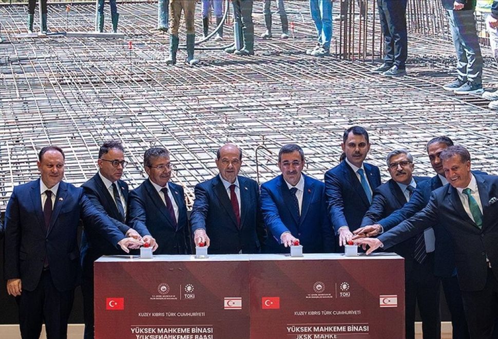 KKTC’de Yüksek Mahkeme ve Millet Kütüphanesi Temeli Atıldı