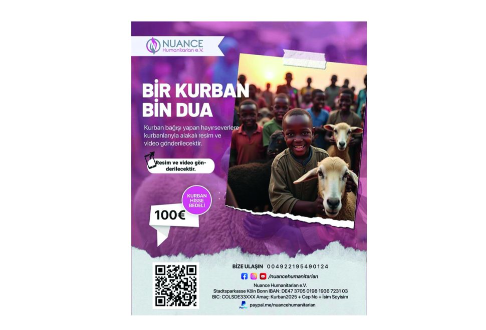 ‘Bir Kurban, Bin Dua’, NUANCE Humanitarian'dan Bayrama Özel Vekaletle Kurban Kampanyası