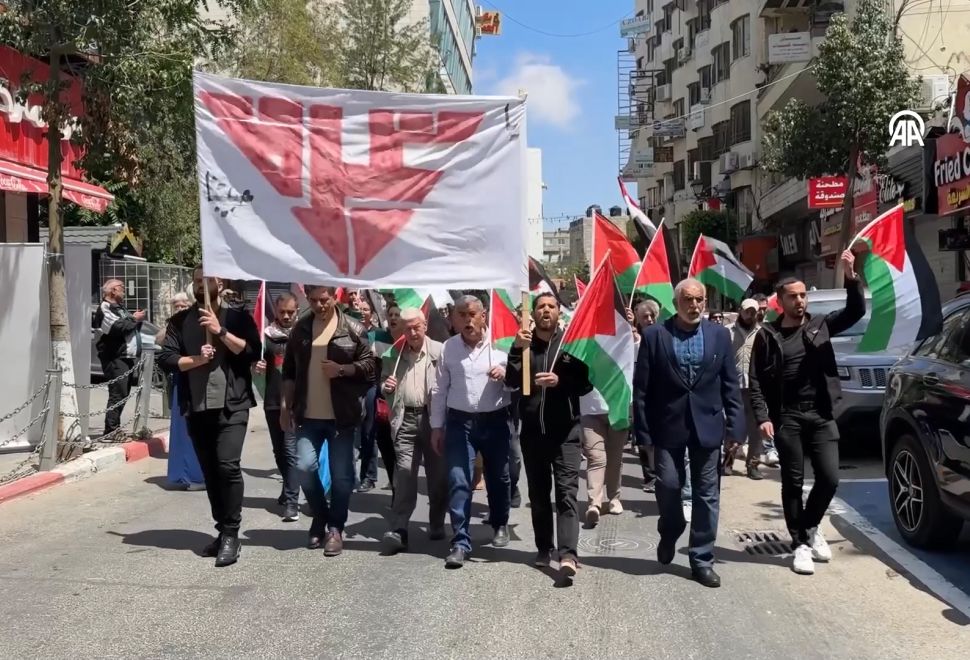 Ramallah’ta Almanya’ya Gazze Protestosu
