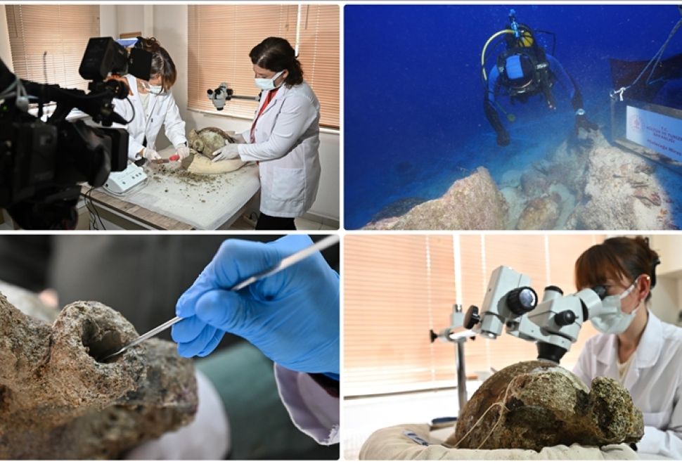 Kaş'ta 1100 Yıllık Amfora Bulundu