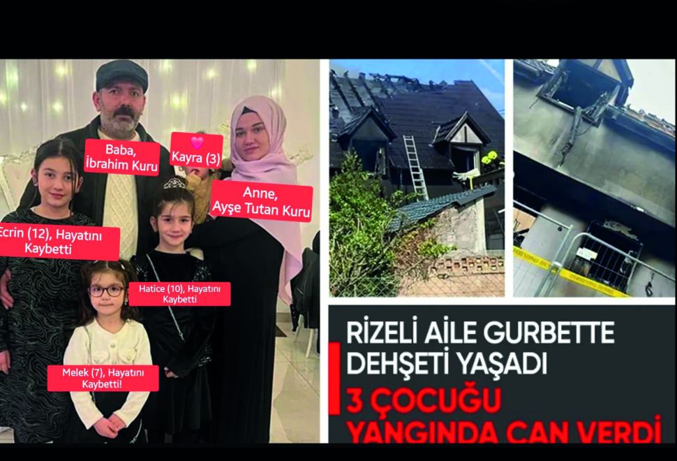 Yürekleri Yakan Yangın Buzdolabı Arızasından Çıkmış!