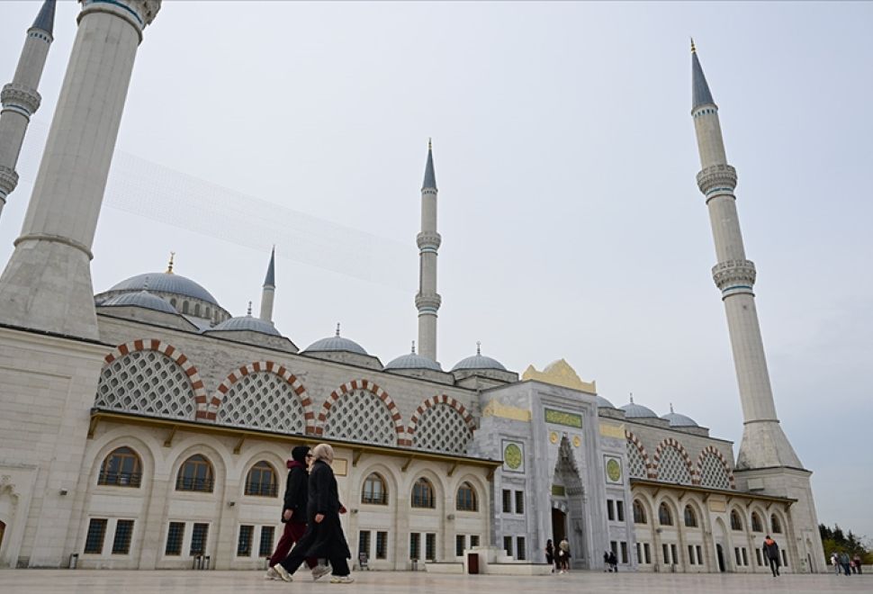 İstanbul'daki 597 Camiye 5 Dilde Karekodlu Pano