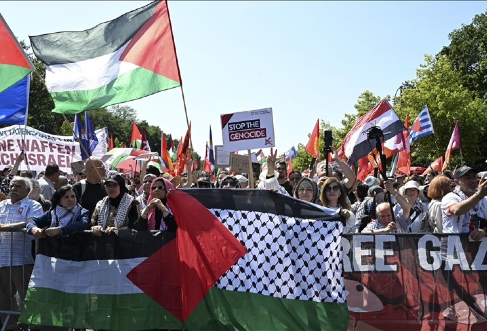 Berlin’de Filistin’e Destek Gösterisi 