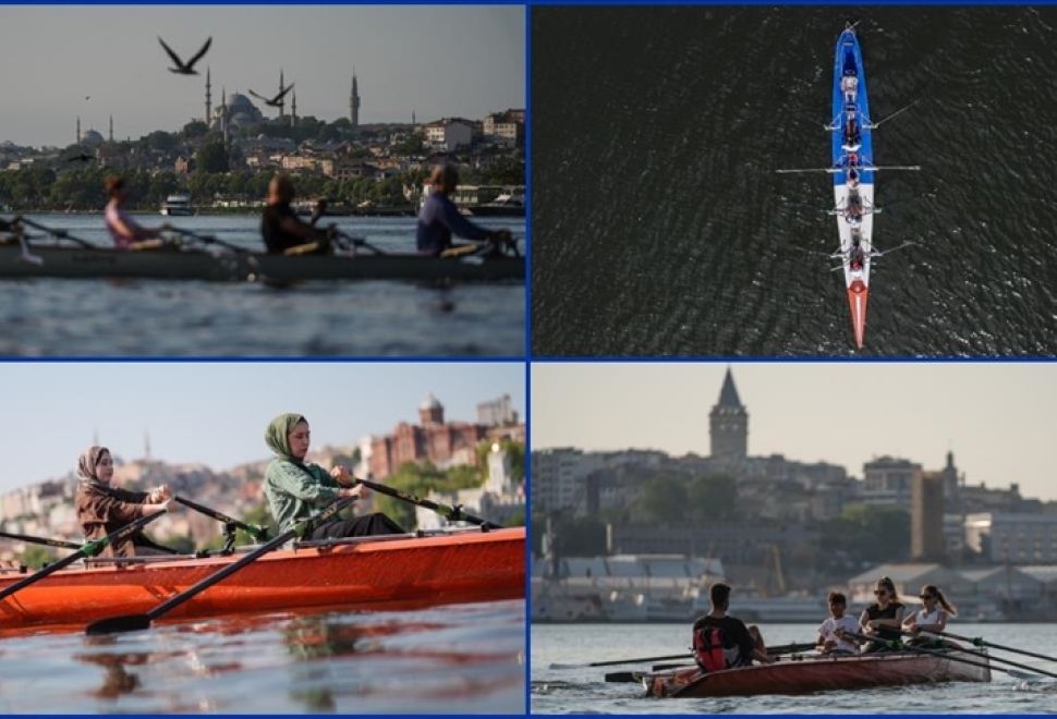 Gençler Küreğe Sarıldı