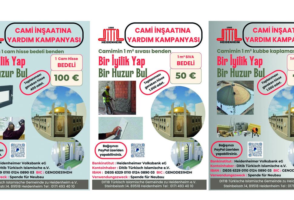 DİTİB Heidenheim Muradiye Camii İnşaatında Sona Doğru, Desteklerinizle Hedefe Ulaşıyoruz!