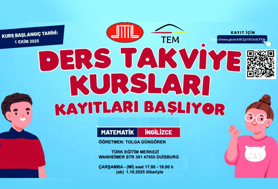 Türk Eğitim Merkezi’nde Ders Takviye Kursları