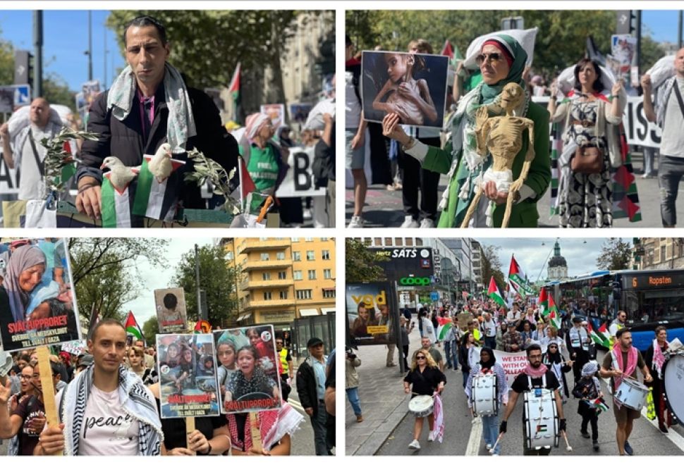 Fransa ve İsveç’te Yüzlerce Kişi, İsrail’in Gazze’ye Yönelik Saldırılarını Protesto Etti