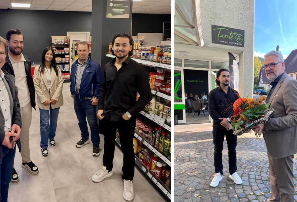 Neckarsulm Belediye Başkanı’ndan Kasiyersiz Market ‘Tante M’e Ziyaret