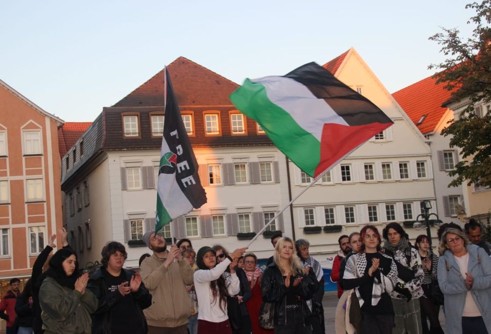 Reutlingen’de ‘Filistin için Özgürlük’, Sumud Filosuna Destek Mitingi Düzenlendi