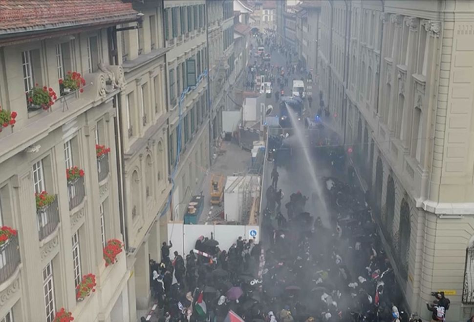 Bern’de Filistin Gösterisine Polis Müdahalesi 