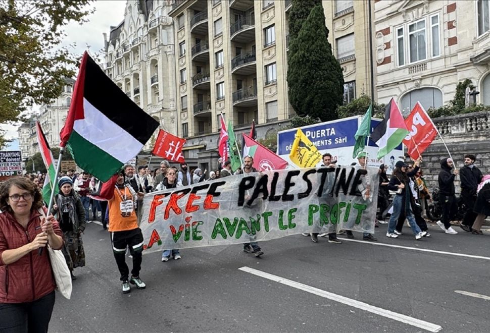 Cenevre’de Gazze Yürüyüşü, Binlerce Kişiden Soykırıma Tepki