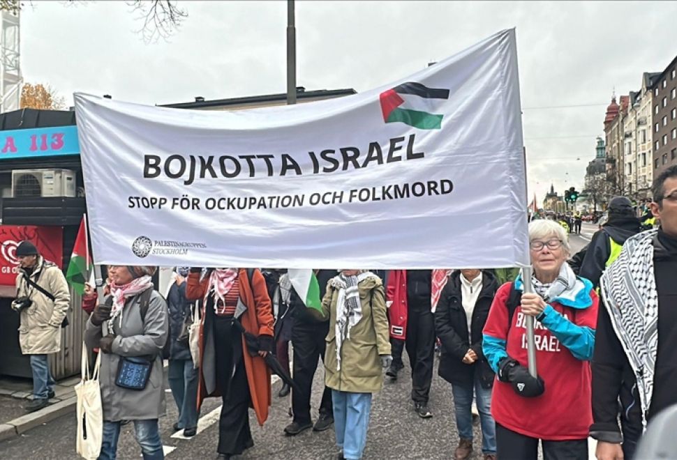 İsrail’in İlhak Planı Stockholm’de Sokaklara Taşındı 