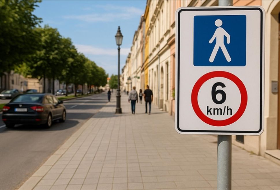 Slovakya’da Kaldırımda Hız Limiti Getirildi