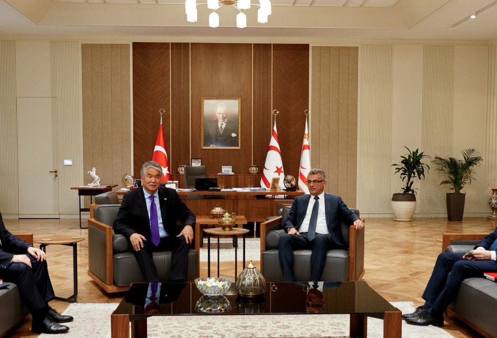 Cumhurbaşkanı Tufan Erhürman, TÜRKSOY Genel Sekreteri Sultan Raev’i Kabul Etti