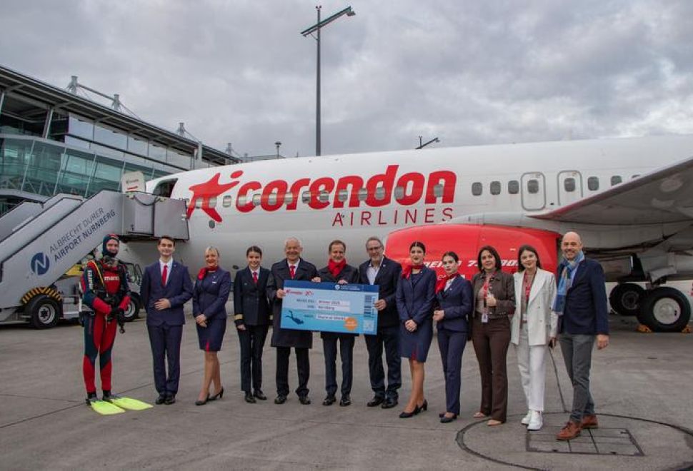 Corendon Airlines, Nürnberg'deki Hizmetlerini Önemli Ölçüde Genişletiyor
